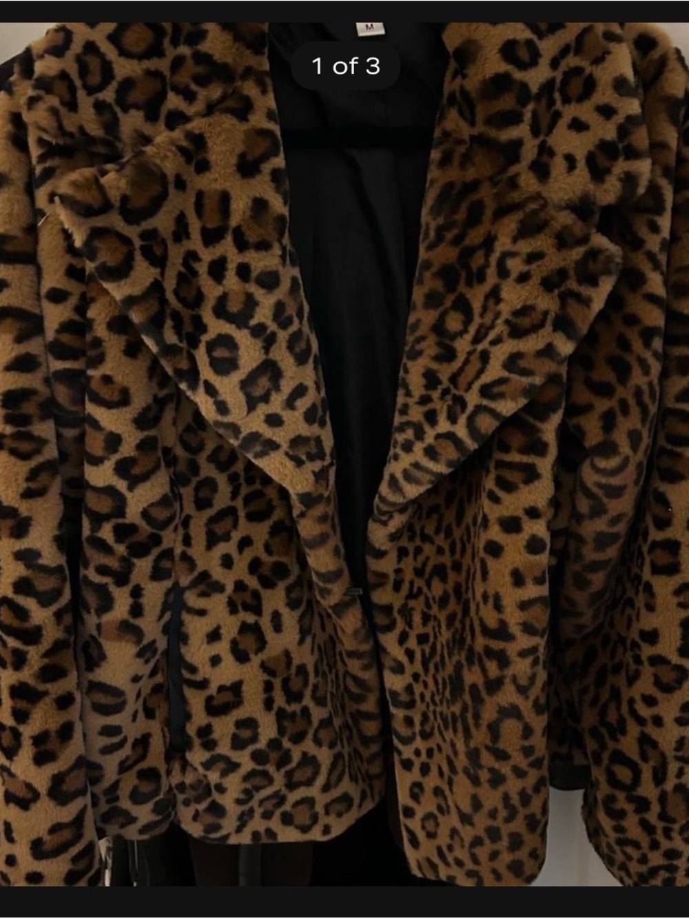 Via Spiga Leopard Print Faux fur jacket/coat